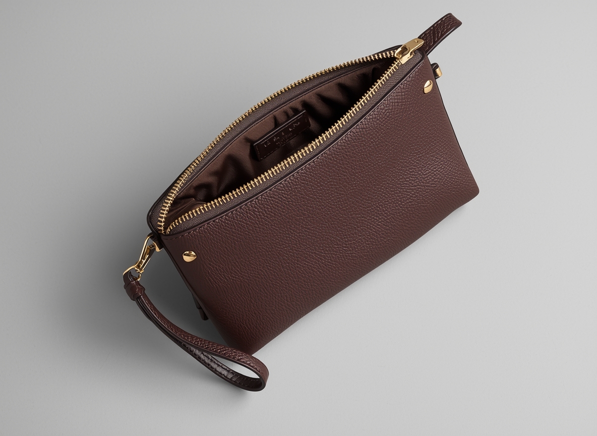 Growenergbright Wristlet Clutch with Detachable Strap